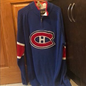 Canadiens nhl knitted sweater